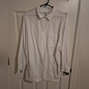 OLD NAVY WHITE BUTTON DOWN 2X
